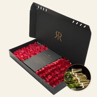X-Large Box of 101 Roses - "Leopardia Majestique"